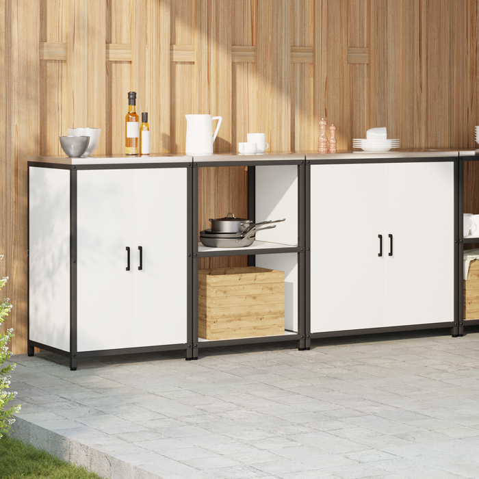Set de Depozitare pentru Bucătărie 3 pcs Alb 210 x 50 x 92 cm - WALTI WALTI