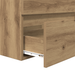 Set de mobilier pentru baie cu depozitare cu oglindă 3 pcs Stejar negru - WALTI WALTI