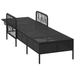 Șezlong Negru și crem PE Rattan 157 x 55 x 92 cm - WALTI WALTI