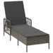 Șezlong Gri și gri închis Ratan PE 157 x 55 x 92 cm Șezlong - WALTI WALTI