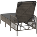 Șezlong Gri și gri închis Ratan PE 157 x 55 x 92 cm Șezlong - WALTI WALTI