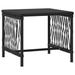Set de Șezlonguri Set de 3 Negru și crem Ratan PE, metal Pliabil - WALTI WALTI