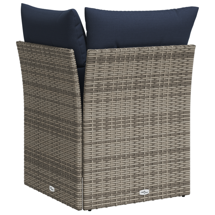 | Canapea de grădină | cu pernă Gri 62 x 62 x 69 cm poliratan WALTI