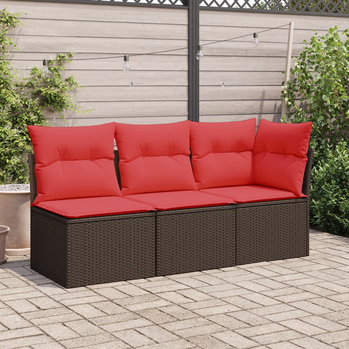 | Canapea de grădină | cu pernă Maro 172 x 62 x 69 cm Rattan poli WALTI