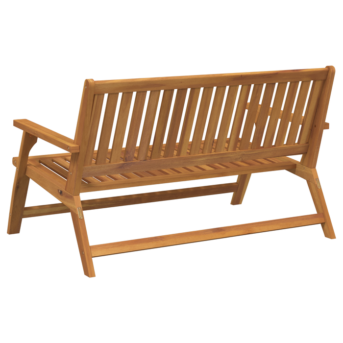 Bancă de grădină 122.5x77x74 cm Lemn masiv de acacia - WALTI WALTI