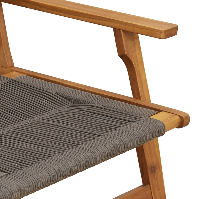 bancă de grădină gri 76x122x73 cm din lemn masiv de acacia - WALTI WALTI