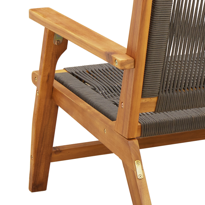 Scaune de grădină 2 buc Gri 67x78x73 cm Lemn de acacia - WALTI WALTI