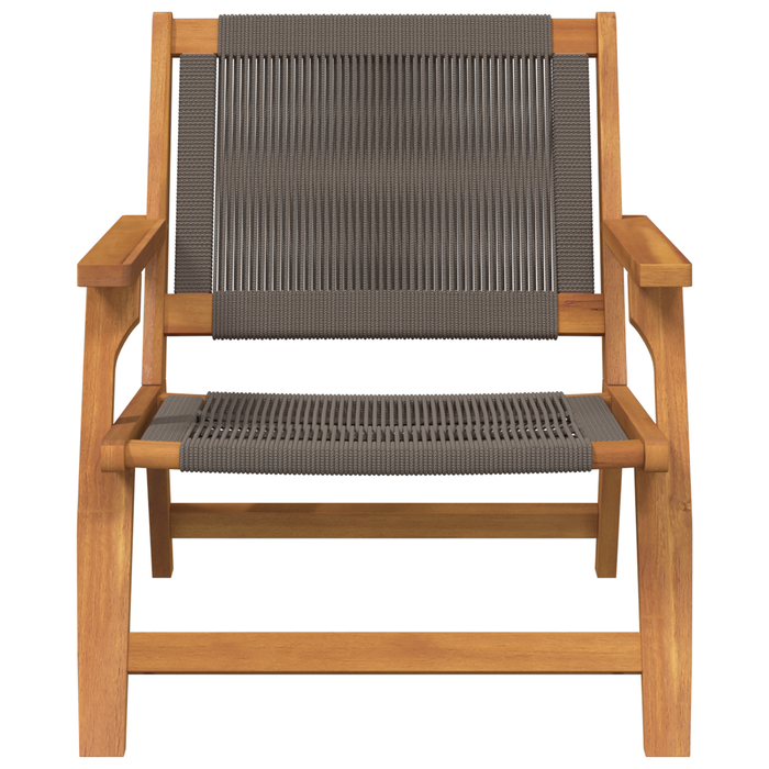 Scaune de grădină 2 buc Gri 67x78x73 cm Lemn de acacia - WALTI WALTI