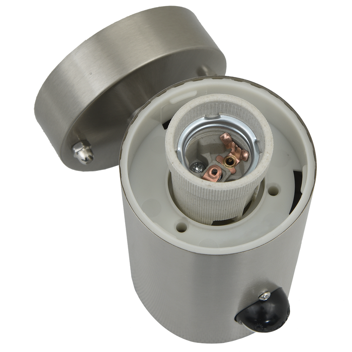 Lampă de perete exterior cu senzor, argintiu, oțel inox. IP44 - WALTI WALTI