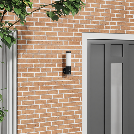 Lampă de perete exterior cu senzor, negru, oțel inox. IP44 - WALTI WALTI