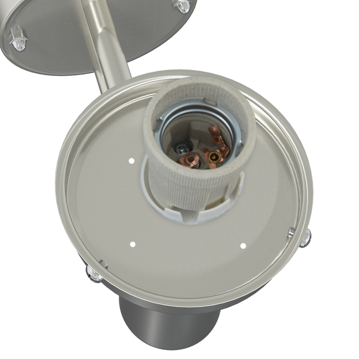 Lampa de perete exterioară din oțel inoxidabil argintiu IP44 - WALTI WALTI