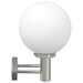 Lampa de perete exterioară din oțel inoxidabil argintiu IP44 - WALTI WALTI