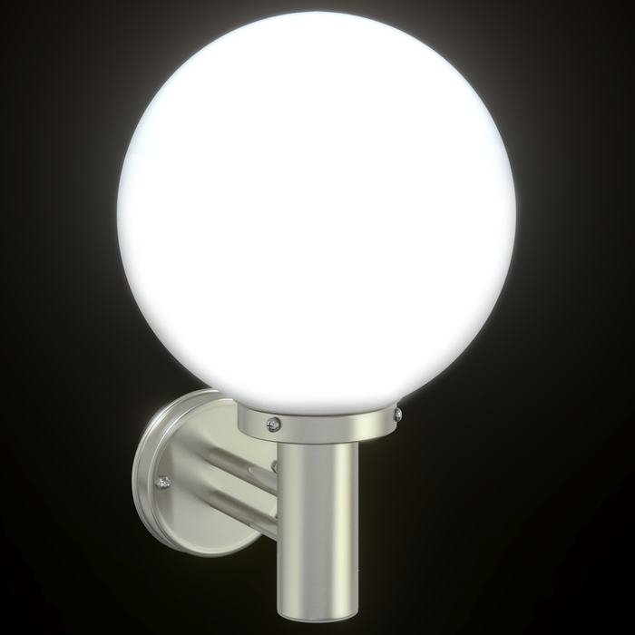 Lampi de perete pentru exterior 2 buc Silver Inox IP44 - WALTI WALTI