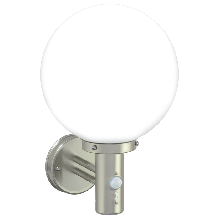 Lampa de perete cu senzor Argintie Oțel Inox IP44 - WALTI WALTI