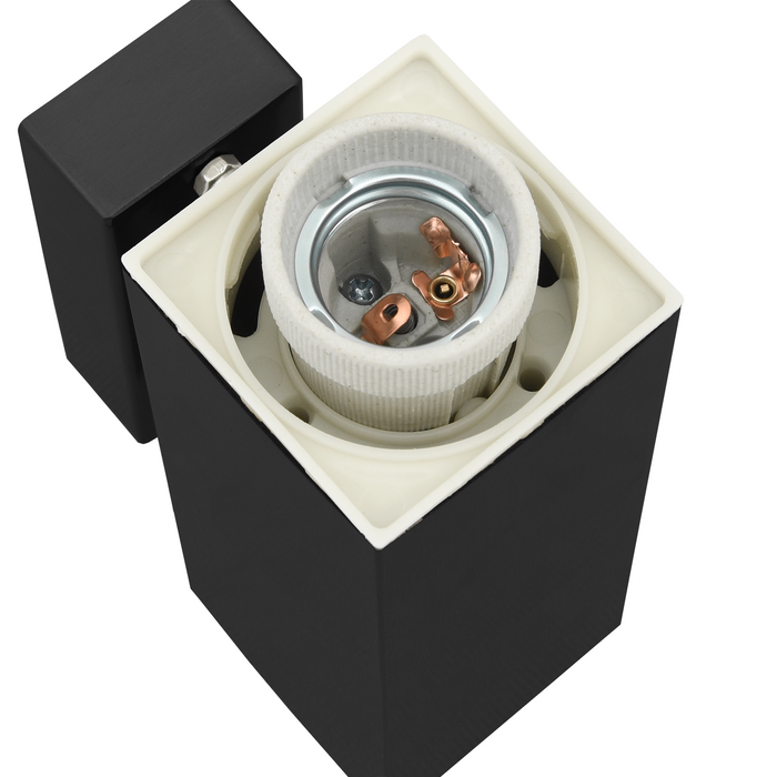 Lampa de Perete Externă Neagră din Oțel Inoxidabil IP44 - WALTI WALTI