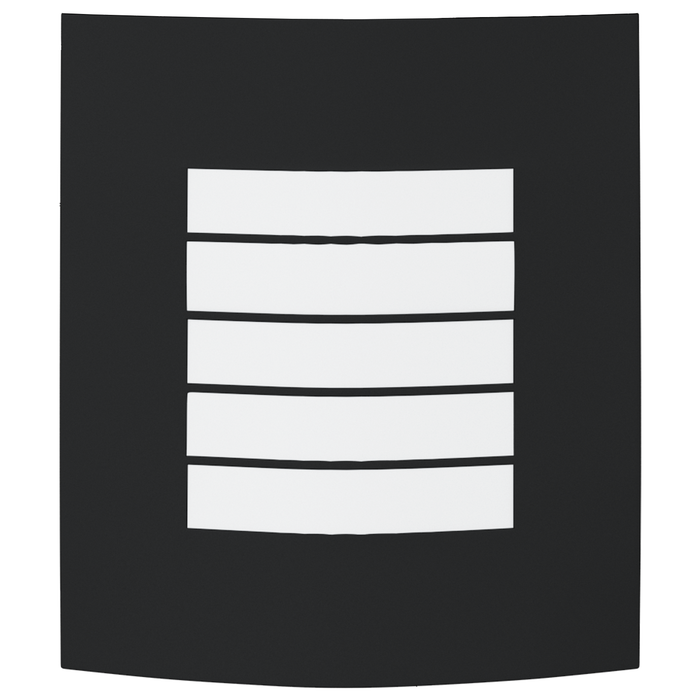 Lămpi de perete externe 2 pcs negru inoxidabil IP44 - WALTI WALTI