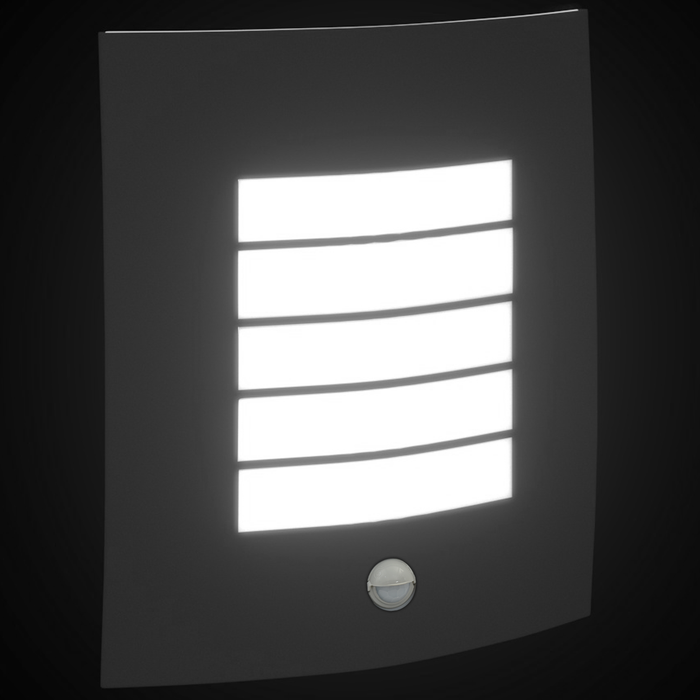 Luminile de perete exterioare cu senzor 2 buc negru oțel inoxidabil IP44 - WALTI WALTI