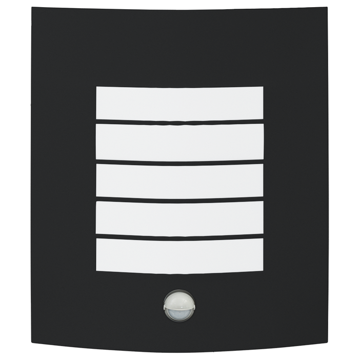 Luminile de perete exterioare cu senzor 2 buc negru oțel inoxidabil IP44 - WALTI WALTI