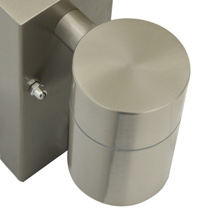 Lumini de perete externe 2 buc Silver Oțel inoxidabil IP44 - WALTI WALTI