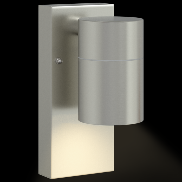 Lumini de perete externe 2 buc Silver Oțel inoxidabil IP44 - WALTI WALTI