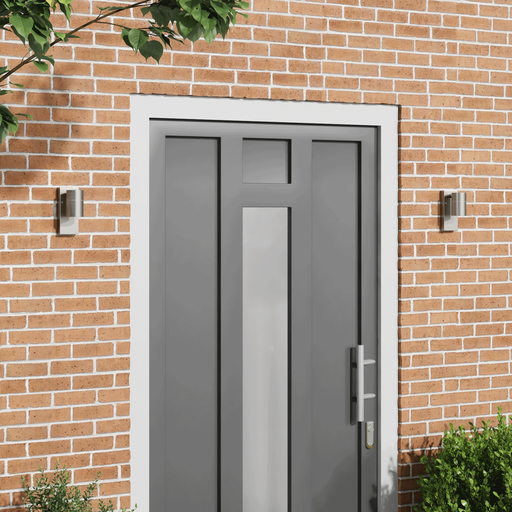 Lumini de perete externe 2 buc Silver Oțel inoxidabil IP44 - WALTI WALTI