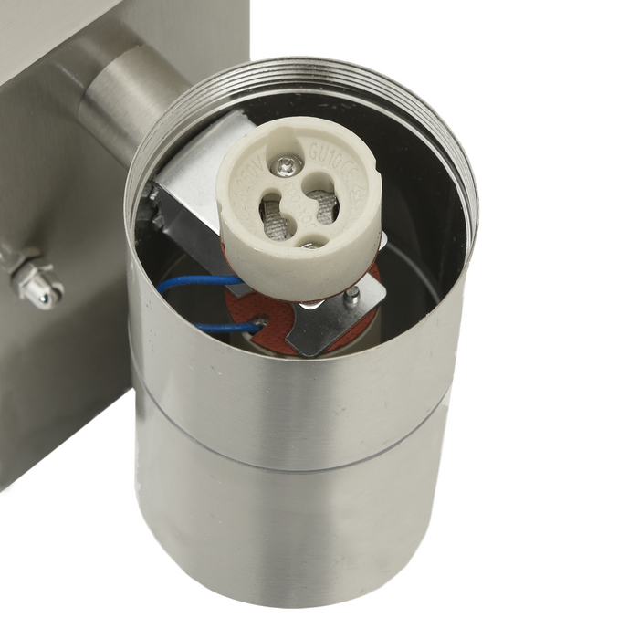 Aplice de perete 2 buc Silver Oțel inoxidabil IP44 - WALTI WALTI