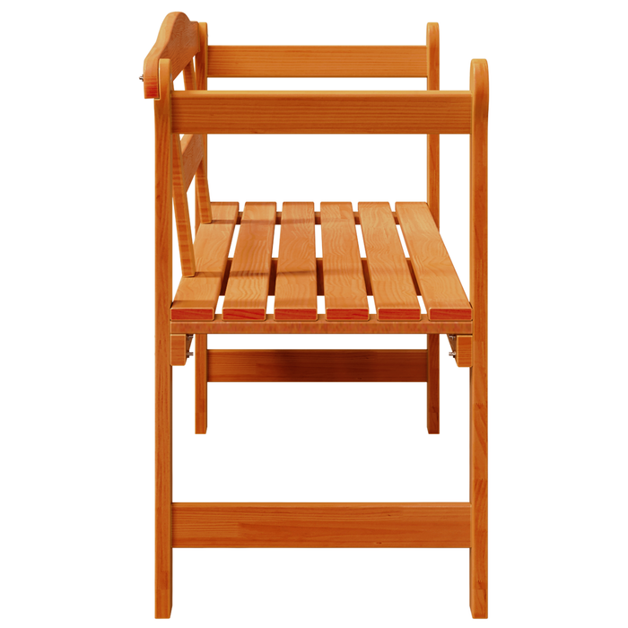 Bancă de exterior, acacia, 119x76x44 cm, lemn masiv de pin - WALTI WALTI