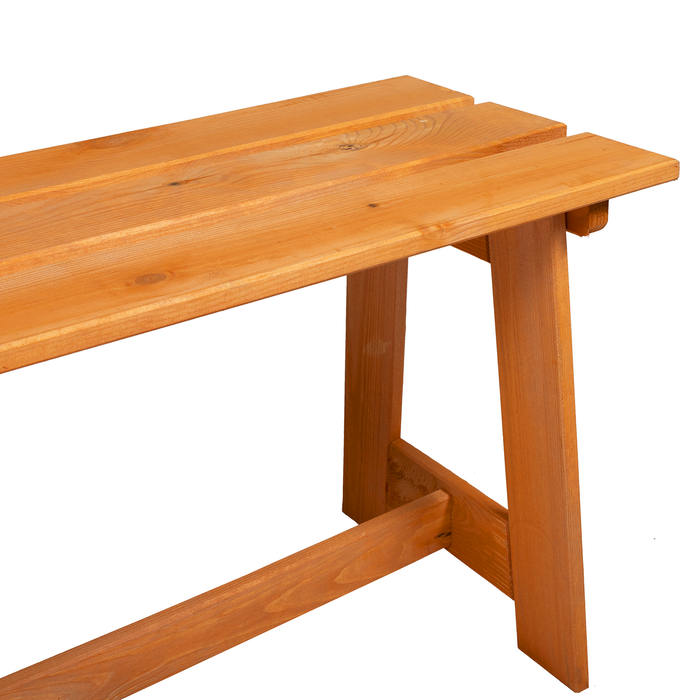 Bancă de exterior, acacia, 119x35x47 cm, lemn masiv de pin - WALTI WALTI