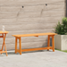 Bancă de exterior, acacia, 119x35x47 cm, lemn masiv de pin - WALTI WALTI