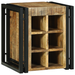 Raft de vin 34.5 x 35 x 39 cm Lemn solid Lemn de mango brut - WALTI WALTI