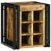 Raft de vin 34.5 x 35 x 39 cm Lemn solid Lemn de mango brut - WALTI WALTI