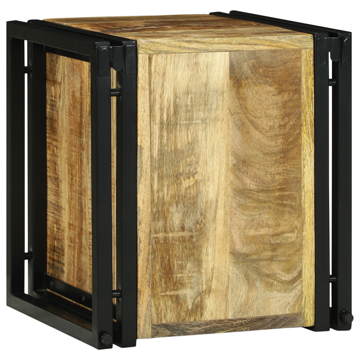 Raft de vin 34.5 x 35 x 39 cm Lemn solid Lemn de mango brut - WALTI WALTI