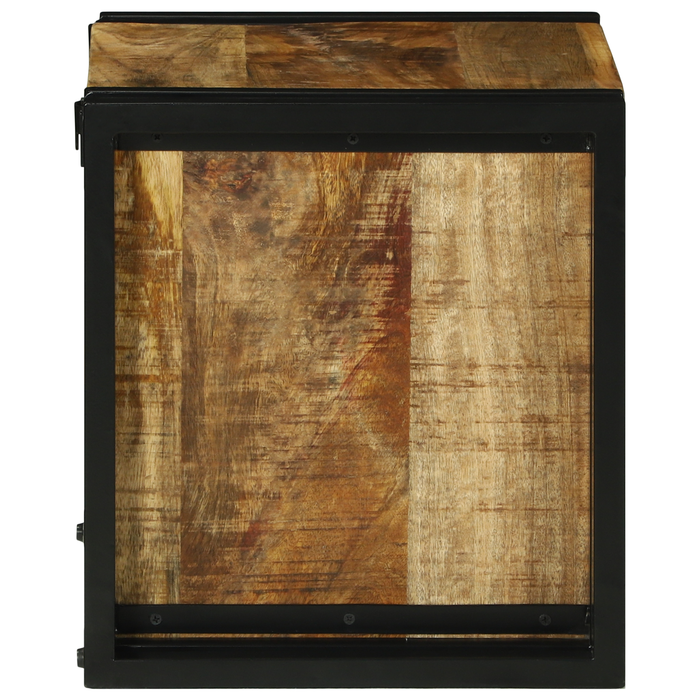 Raft de vin 34.5 x 35 x 39 cm Lemn solid Lemn de mango brut - WALTI WALTI