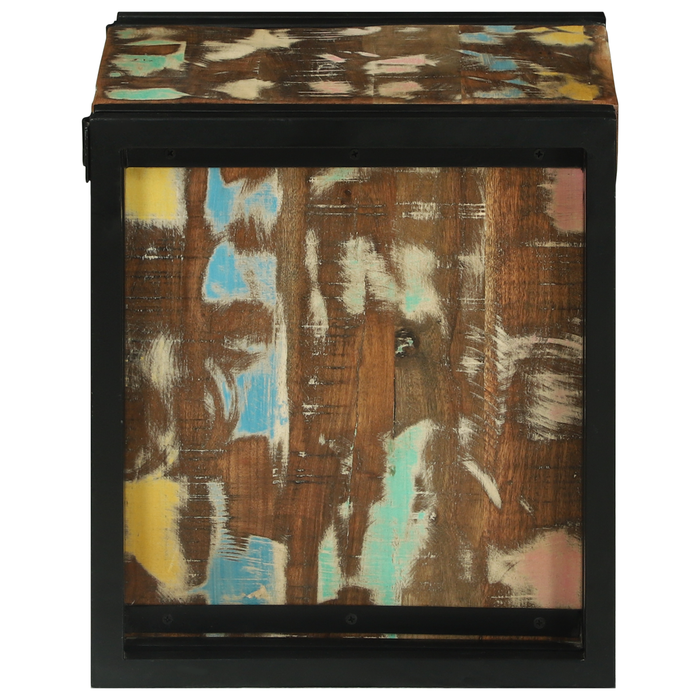 Raft vin 34.5x35x39 cm din lemn reciclat - WALTI WALTI