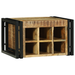 Stativ pentru vin 46x35x27.5 cm Lemn Solid de Mango Brut - WALTI WALTI