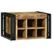 Stativ pentru vin 46x35x27.5 cm Lemn Solid de Mango Brut - WALTI WALTI