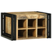Stativ pentru vin 46x35x27.5 cm Lemn Solid de Mango Brut - WALTI WALTI