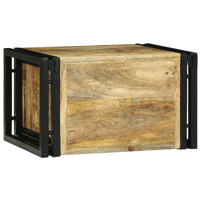 Stativ pentru vin 46x35x27.5 cm Lemn Solid de Mango Brut - WALTI WALTI