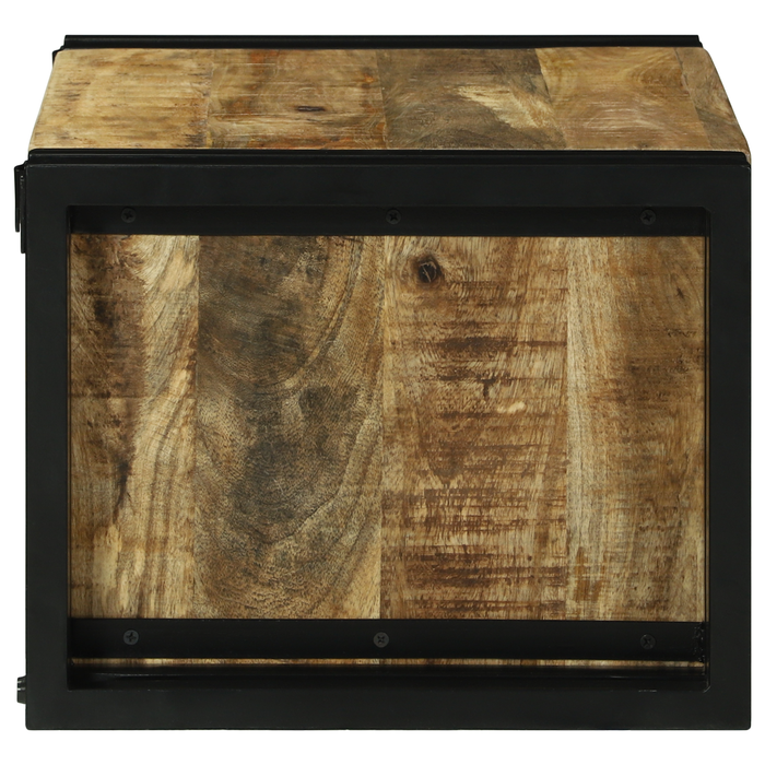 Stativ pentru vin 46x35x27.5 cm Lemn Solid de Mango Brut - WALTI WALTI