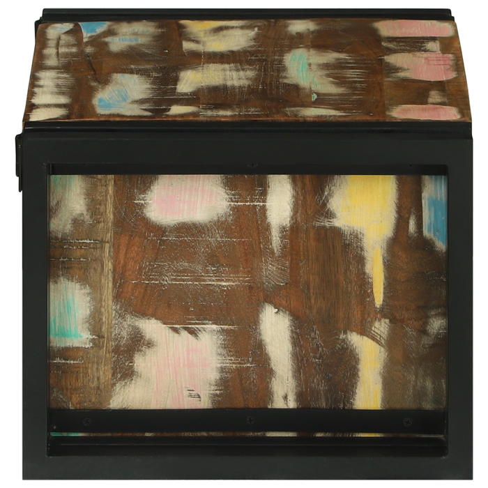 Raft vin 46x35x27.5 cm din lemn recuperat - WALTI WALTI