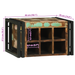 Raft vin 46x35x27.5 cm din lemn recuperat - WALTI WALTI