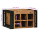 raft pentru vin 46x35x27.5 cm Lemn Solid din Acacia - WALTI WALTI