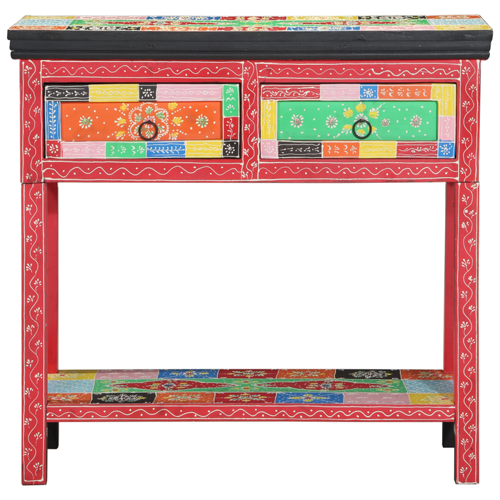 Masă consolă cu sertare, multicolor, lemn prelucrat - WALTI WALTI