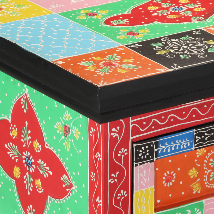 Masă de consolă vidaXL Multicolor 100x30x75 cm din lemn solid de mango - WALTI WALTI