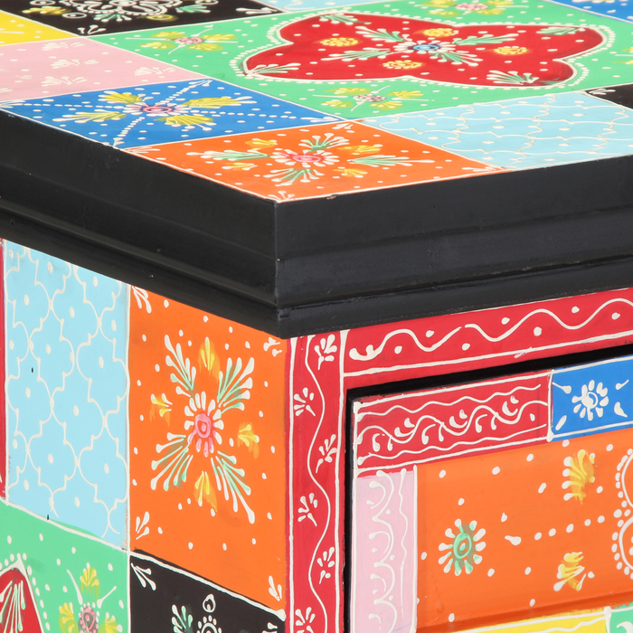 Dulap cu sertar, multicolor, 40x40x60 cm, lemn masiv mango - WALTI WALTI