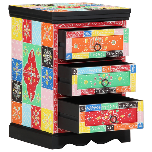 Dulap cu sertar, multicolor, 40x40x60 cm, lemn masiv mango - WALTI WALTI