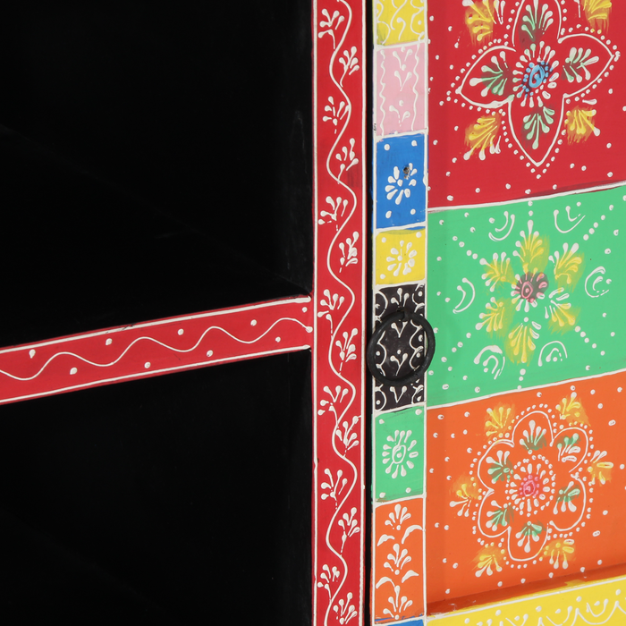 Dulap TV Colorat 100x35x50 cm din Lemn Masiv de Mango - WALTI WALTI