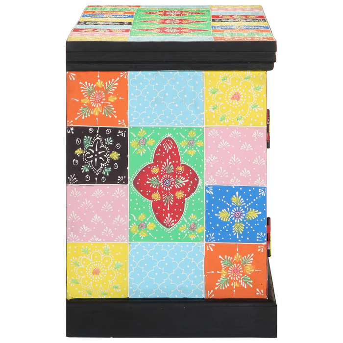 Dulap TV Colorat 100x35x50 cm din Lemn Masiv de Mango - WALTI WALTI