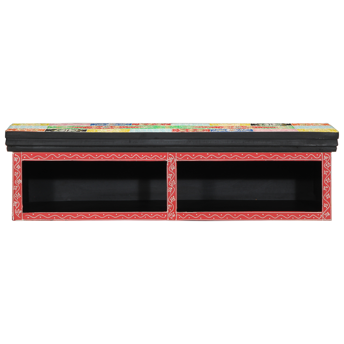 Dulap TV de perete, multicolor, 80x30x22 cm, lemn prelucrat - WALTI WALTI