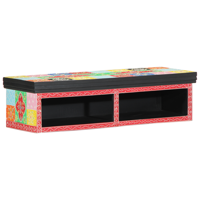 Dulap TV de perete, multicolor, 80x30x22 cm, lemn prelucrat - WALTI WALTI